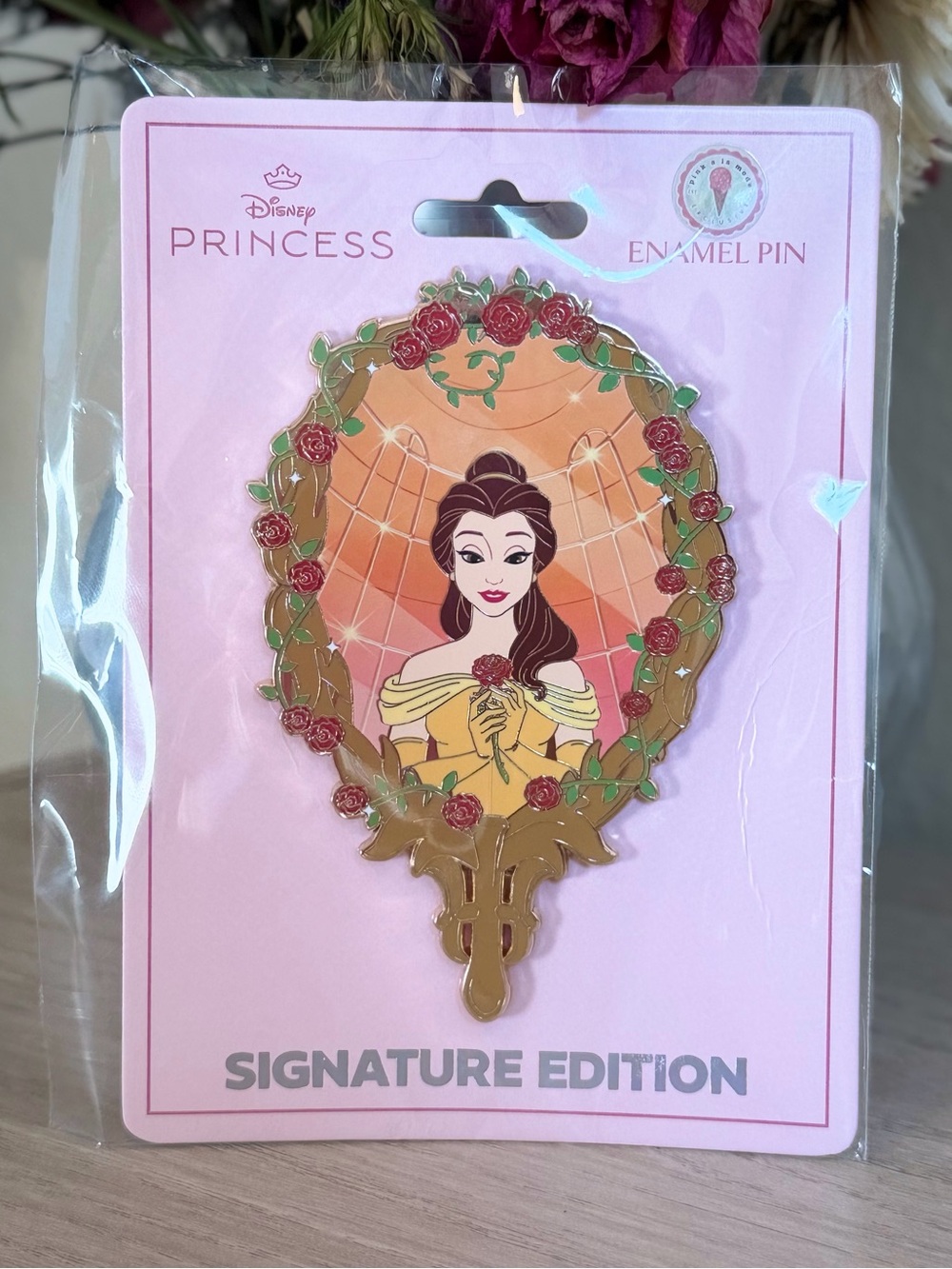 PALM Belle Ballroom Mirror Jumbo Pin LE 500 Pink à la Mode Beauty and The Beast